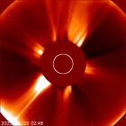 Latest LASCO C2 image of the Sun