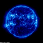 Click for time-lapse image of the sun